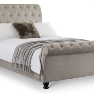 Ravello Deep Button Scroll Bed