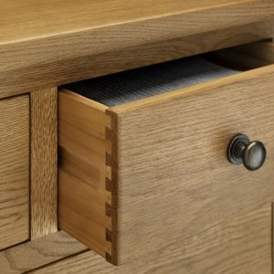 Marlborough Oak 3 Drawer Bedside