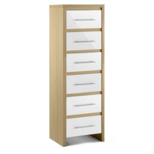 Stockholm 6 Drawer Narrow Chest