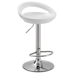 Byron Bar Stool – White High Gloss