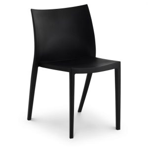 Fresco Indoor/Outdoor Stacking Chair – Black