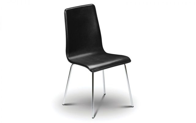 Mandy Chair - Black Leather