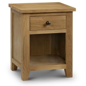 Marlborough Oak 1 Drawer Bedside