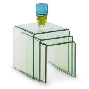 Amalfi Bent Glass Nest Of Tables