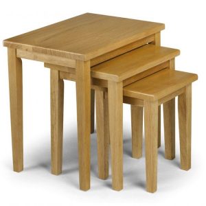 Cleo Nest of Tables – Light Oak Finish