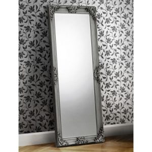 Rococo Pewter Lean-to Dress Mirror