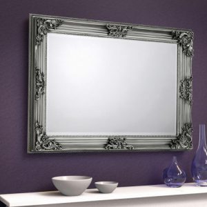 Rococo Pewter Wall Mirror