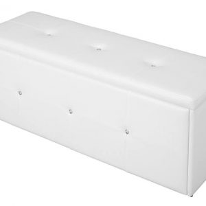 WHITE DIAMANTE OTTOMAN