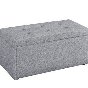 HARTFORD GREY OTTOMAN