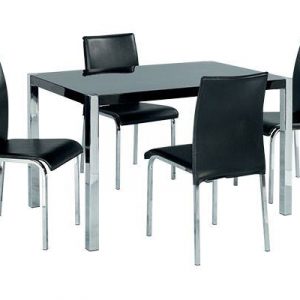 NOVELLO DINING SET BLACK