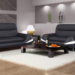 Carmen 3 + 2 Leather Sofa Set