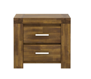 Parkfield Solid Acacia Bedside Table 2 Drawer