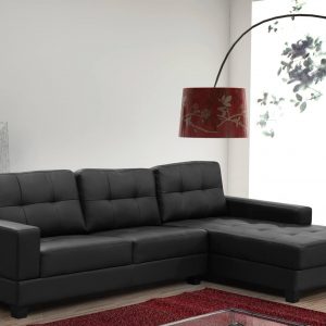 Jerry Bonded Leather Corner Sofa (Left or Right)