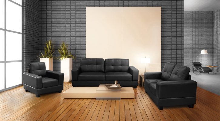 Jerry 3 + 2 + 1 Bonded Leather Sofa Set