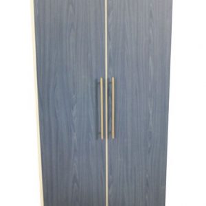 Kids Blue Ash 2 Door Wardrobe