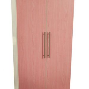 Kids Pink Ash 2 Door Wardrobe
