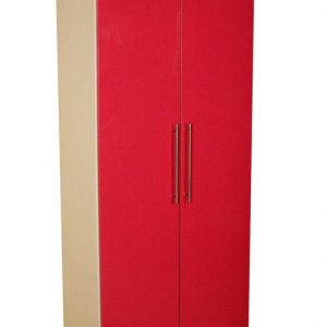 Venice Cream & Pink 2 Door Wardrobe