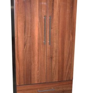 Venice Walnut & Olive 2 Door 2 Drawer Wardrobe