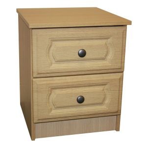 Manhattan Oak 2 Drawer Bedside