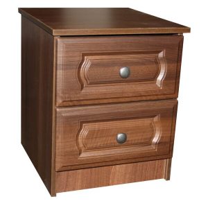 Manhattan Walnut 2 Drawer Bedside