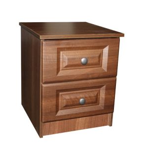 Calcutta Walnut 2 Drawer Bedside