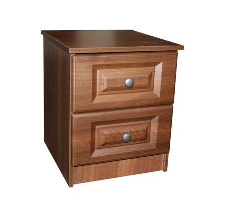 Calcutta Walnut 2 Drawer Bedside 