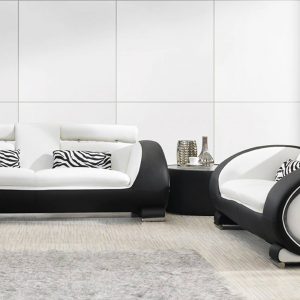 Linea 3 + 2 Leather PVC Sofa Set