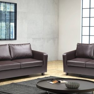 Mini Max 3 + 2 Leather PVC Sofa Set