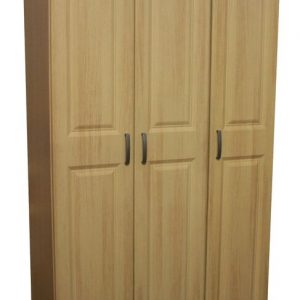 Calcutta Oak 3 Door Hi Line Wardrobe