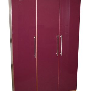 Venice Plum 3 Door Wardrobe