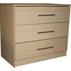 Venice Oak 3 Drawer Chest