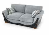 Contaryo 3 Seater Fabric Sofa