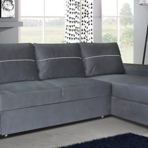 Nugat Fabric Corner Sofa Bed (Left or Right)