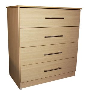Venice Oak 4 Drawer Chest
