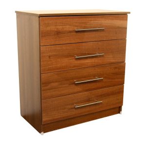 Venice Walnut & Olive 4 Drawer Chest