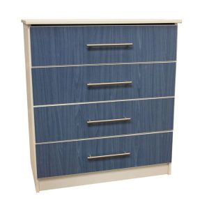Kids Blue Ash 4 Drawer Chest