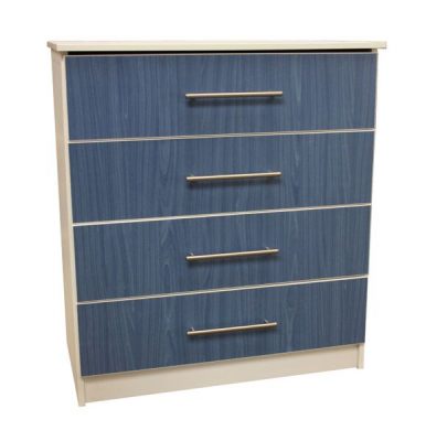 Kids Blue Ash 4 Drawer Chest