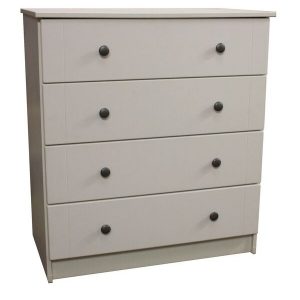 Stockholm White 4 Drawer Chest