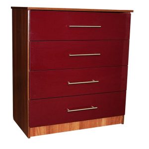 Venice Plum 4 Drawer Chest