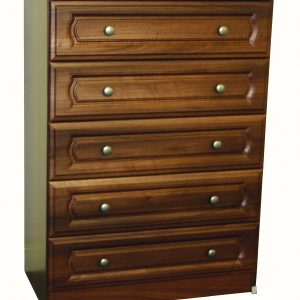 Manhattan Walnut 5 Drawer Chest