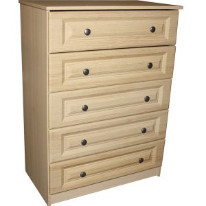 Calcutta Oak 5 Drawer Chest