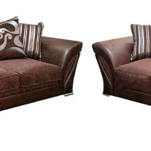 Shannon 3 + 2 Fabric Sofa Gold Brown