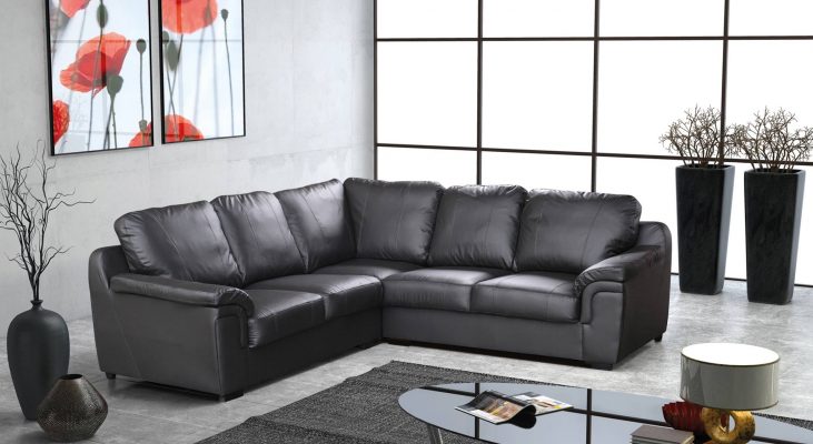 Amy Corner PU Leather Sofa