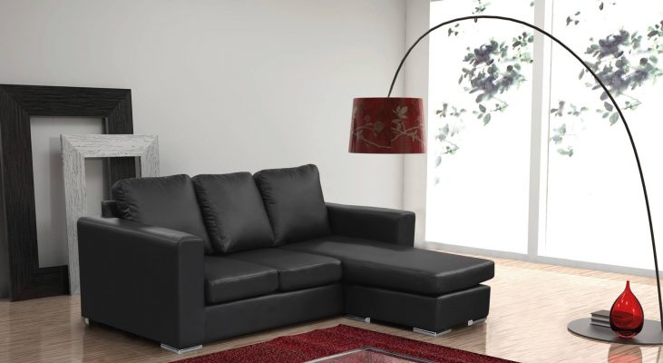 Stuart PU Leather Corner Sofa (Left or Right)