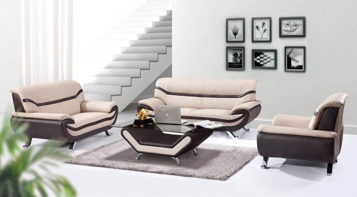 Bella 3 + 2 + 1 PU Leather Sofa Set