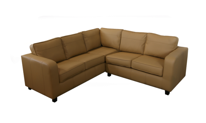 Amber Corner 4 Seater Faux Leather Sofa