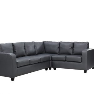 Amber Corner 5 Seater Faux Leather Sofa