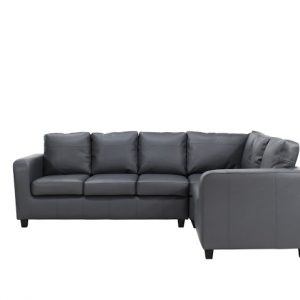 Amber Corner 5 Seater Faux Leather Sofa