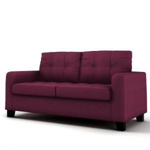 Amber Pik 2 Seater Faux Leather Sofa