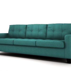 Amber Pik 3 Seater Faux Leather Sofa